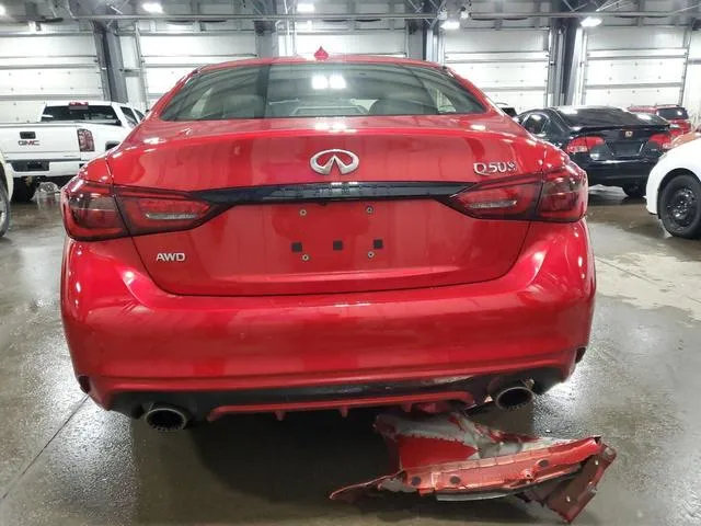 JN1FV7DR0MM880308 2021 2021 Infiniti Q50- Red Sport 400 6