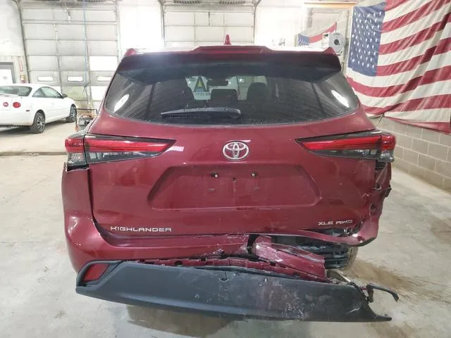 5TDHZRBH7NS577242 2022 2022 Toyota Highlander- Xle 6