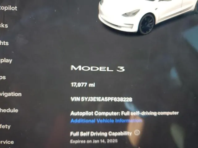 5YJ3E1EA5PF638228 2023 2023 Tesla MODEL 3 9