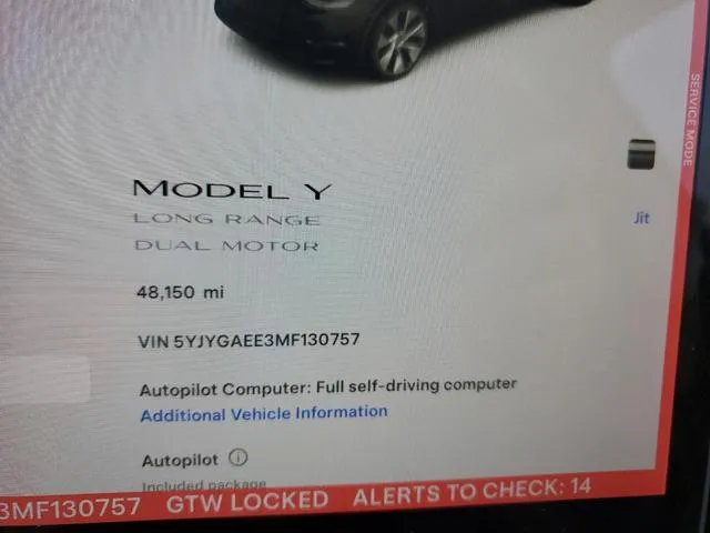 5YJYGAEE3MF130757 2021 2021 Tesla MODEL Y 9