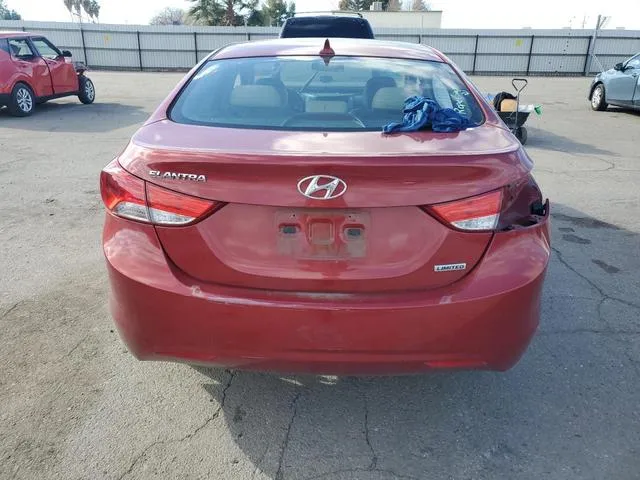 KMHDH4AE0DU564575 2013 2013 Hyundai Elantra- Gls 6