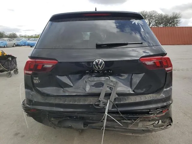 3VVCB7AX3RM073418 2024 2024 Volkswagen Tiguan- Se R-Line Black 6