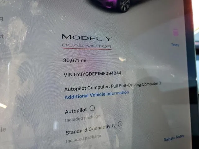 5YJYGDEF1MF094044 2021 2021 Tesla MODEL Y 9