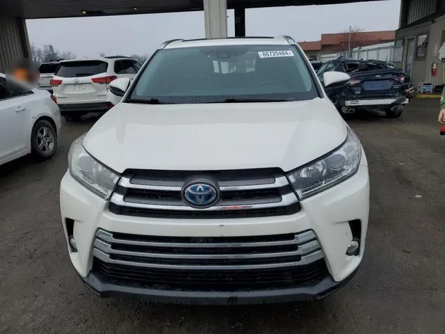 5TDDGRFH4JS039865 2018 2018 Toyota Highlander- Hybrid Limited 5