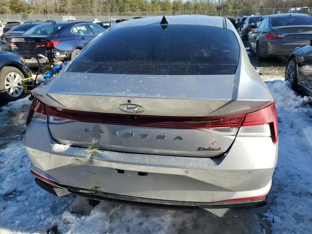 5NPLP4AG8MH020176 2021 2021 Hyundai Elantra- Limited 6