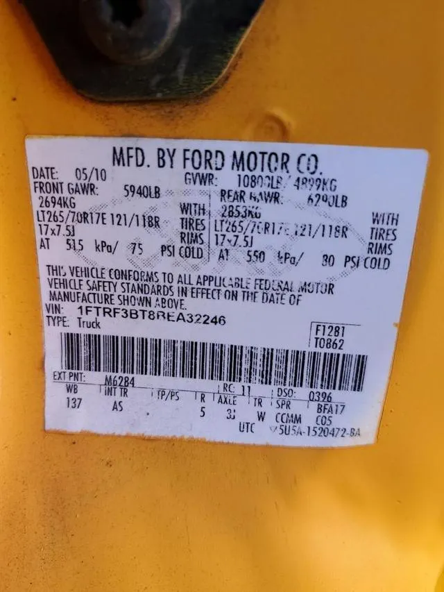 1FTRF3BT8BEA32246 2011 2011 Ford F-350- Super Duty 10