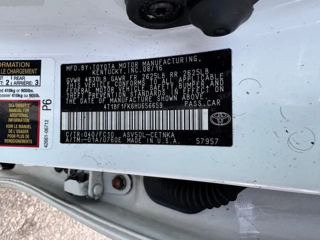 4T1BF1FK6HU656659 2017 2017 Toyota Camry- LE 10