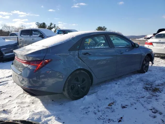 KMHLM4AJ3NU023865 2022 2022 Hyundai Elantra- Blue 3