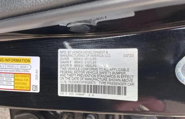 19UDE4G7XPA026673 2023 2023 Acura Integra- A-Spec Tech 10