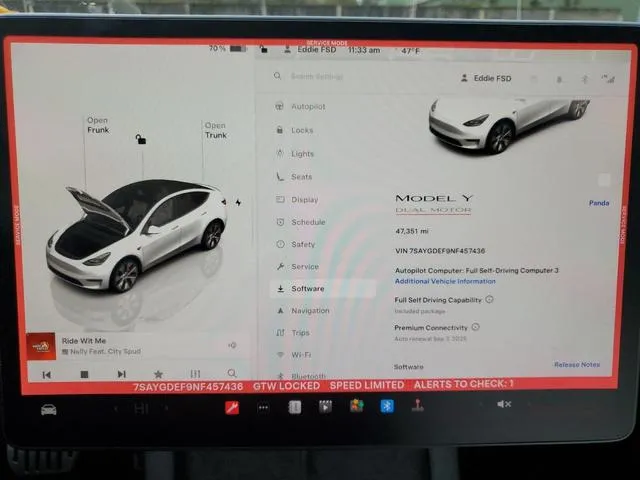 7SAYGDEF9NF457436 2022 2022 Tesla MODEL Y 9