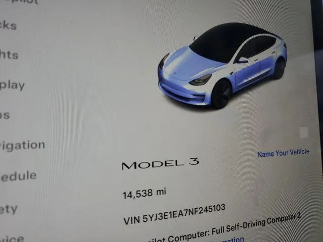 5YJ3E1EA7NF245103 2022 2022 Tesla MODEL 3 9