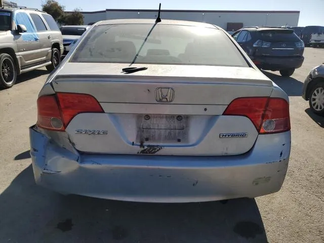 JHMFA36257S001448 2007 2007 Honda Civic- Hybrid 6