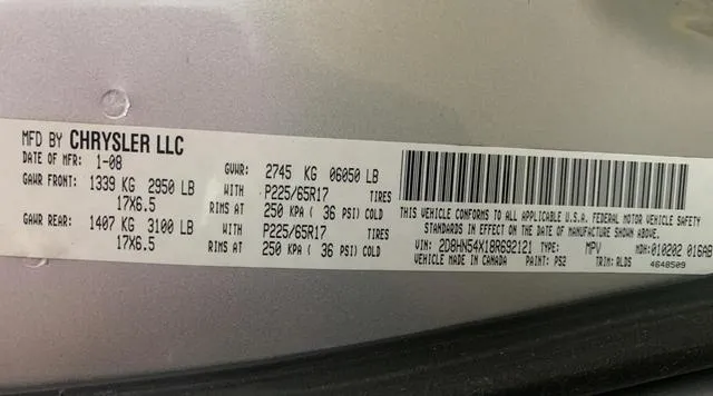 2D8HN54X18R692121 2008 2008 Dodge Grand Caravan- Sxt 10