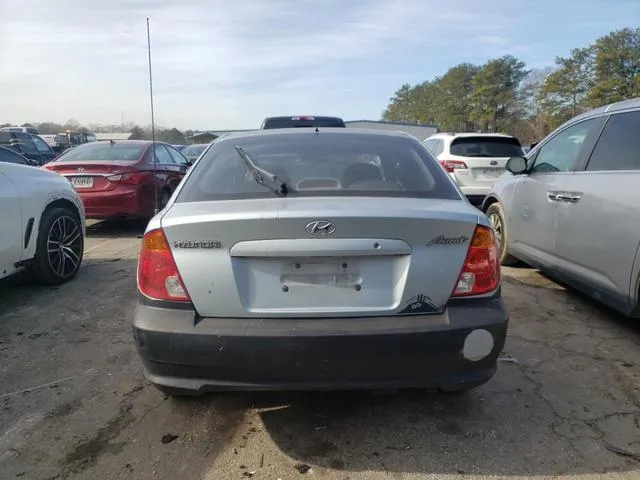 KMHCG35C44U303127 2004 2004 Hyundai Accent- GL 6