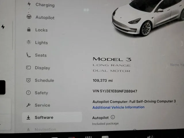 5YJ3E1EB9NF288947 2022 2022 Tesla MODEL 3 9