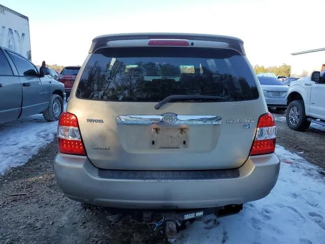 JTEEW21AX60027718 2006 2006 Toyota Highlander- Hybrid 6