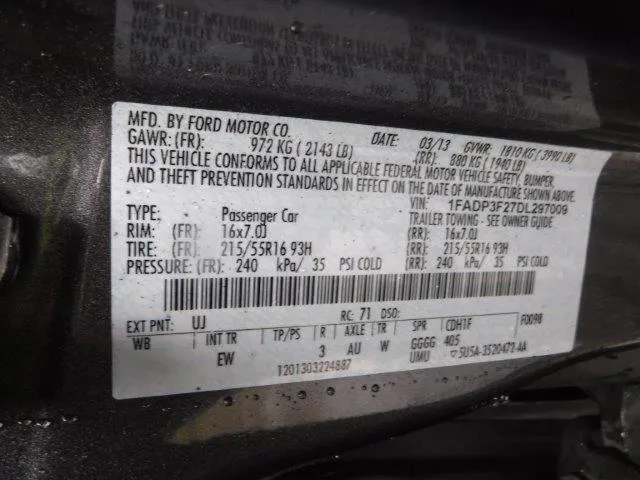 1FADP3F27DL297009 2013 2013 Ford Focus- SE 9