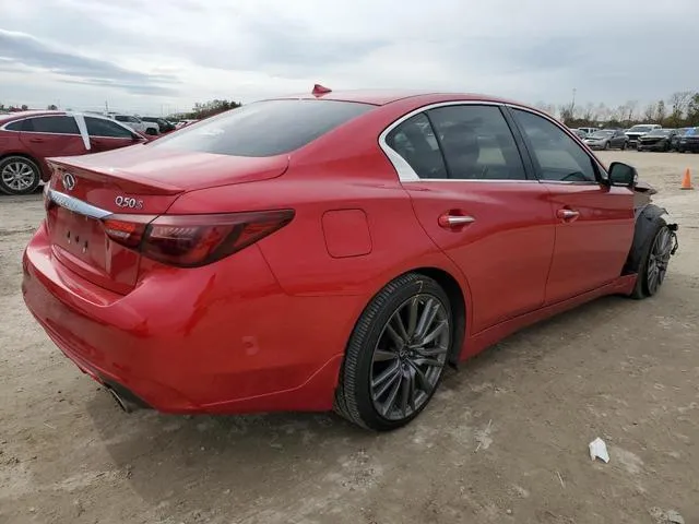 JN1FV7AP4LM630619 2020 2020 Infiniti Q50- Red Sport 400 3